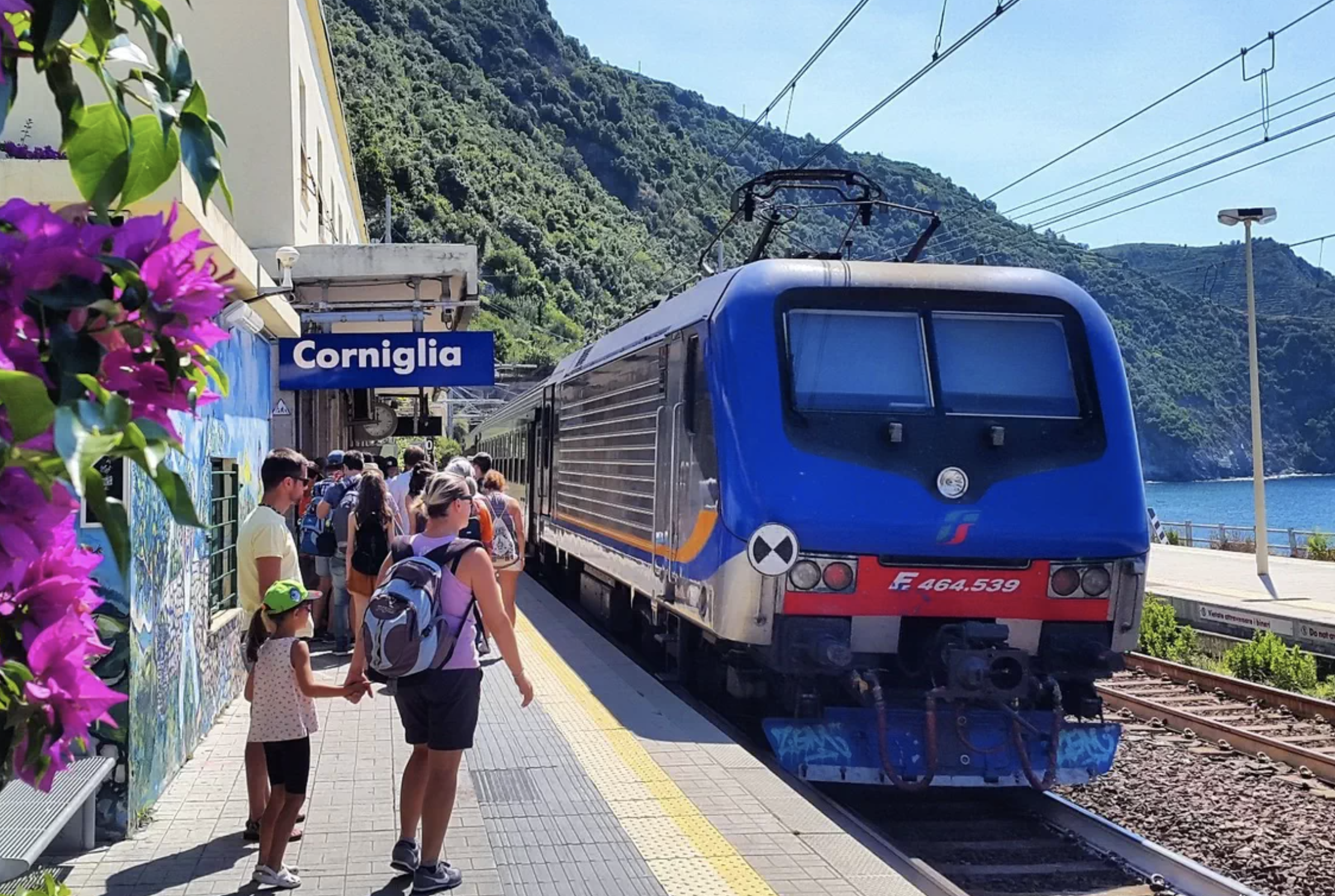 Italya Cinque Terre Corniglia Treni