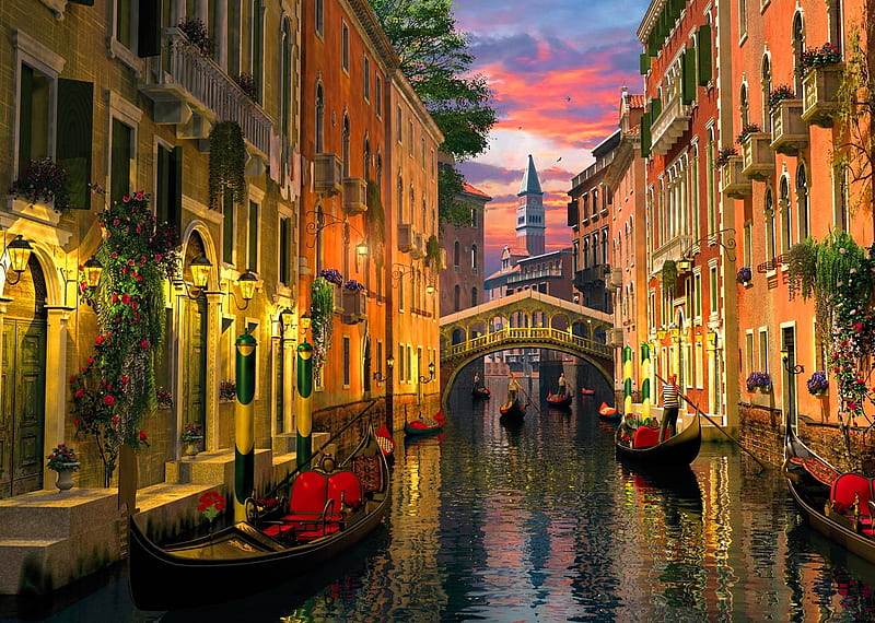 Kanallar Şehri Romantik Venedik